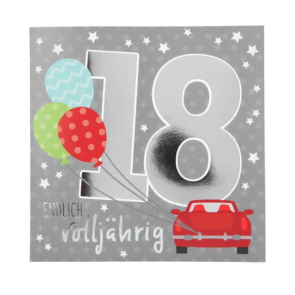 Depesche Musikkarte Zum 12. Geburtstag – Mit Zahl 12, Song 'I Like To Move It', 15,5x15,5 Cm, Inkl. Umschlag