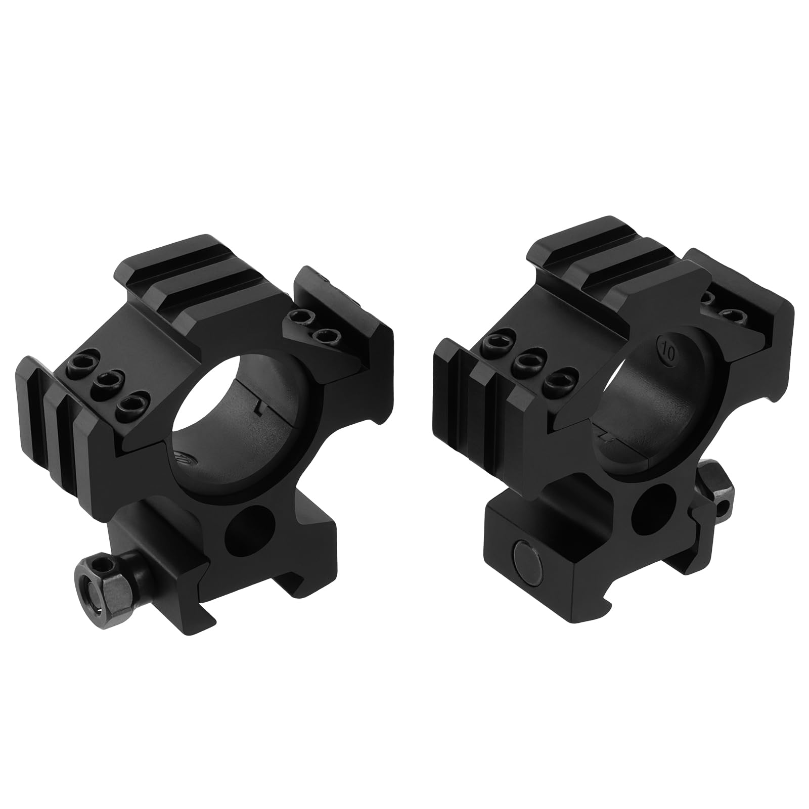 Anello di montaggio da 2,5 cm, 30 mm, 3,6 cm, 36 mm, anelli di montaggio ottici ad alto profilo, adatto a guide da 21 mm, base in alluminio con tre guide Picatinny e anello di inserimento, 2