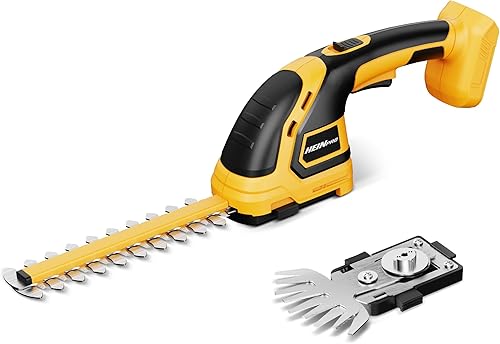 HEINPRO Cortasetos Inalámbrico Compatible con Batería DEWALT 20V MAX (Sin Batería), Cortasetos Eléctrico Inalámbrico, Recortadora de Césped