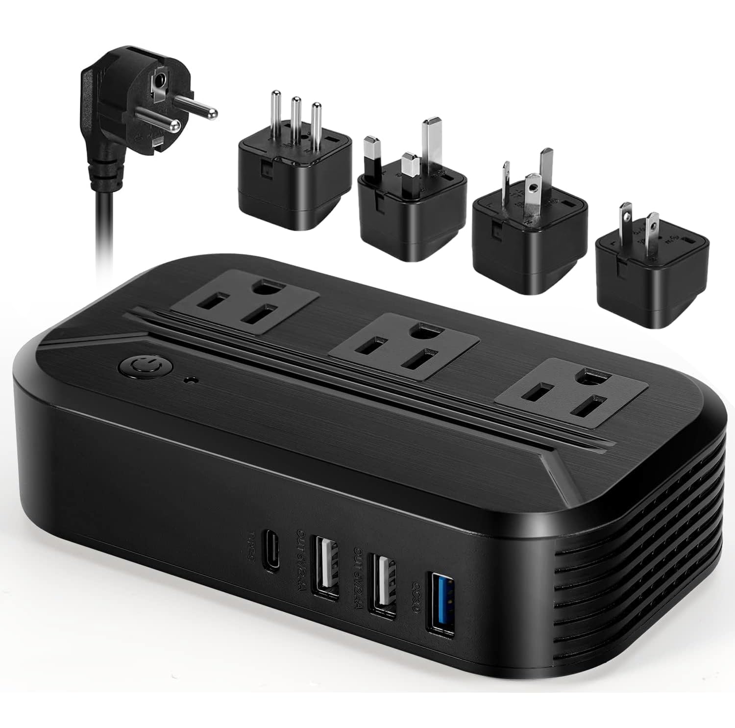 Amazon.co.jp: 海外旅行用 変圧器 変換プラグ一体型 USB充電ポート