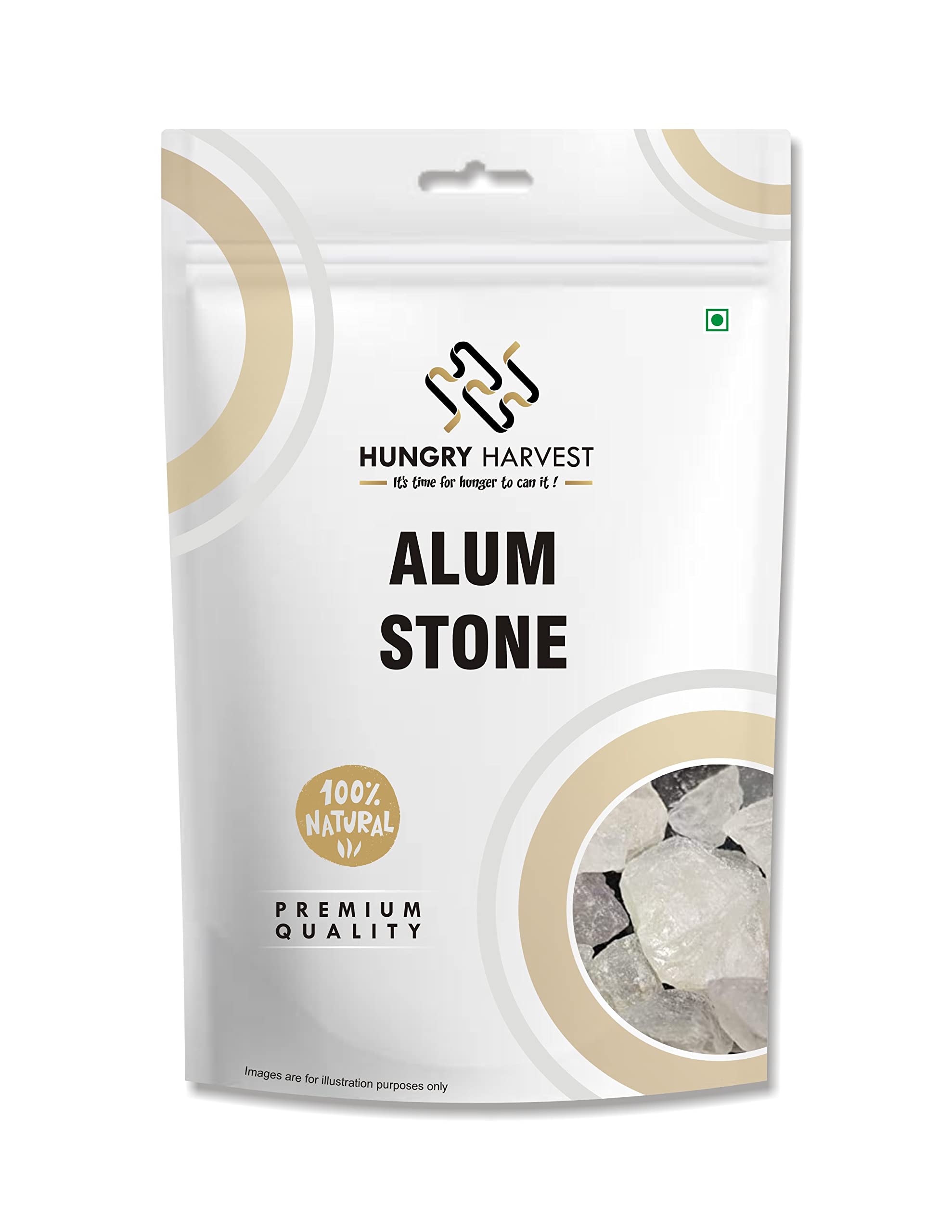 Hungry Harvest Alum Stone (Fitkari) 400 gm |Crystal White Stone| White Phitkari Stone Crystal (B09RMHR66M) Amazon Price History, Amazon Price Tracker