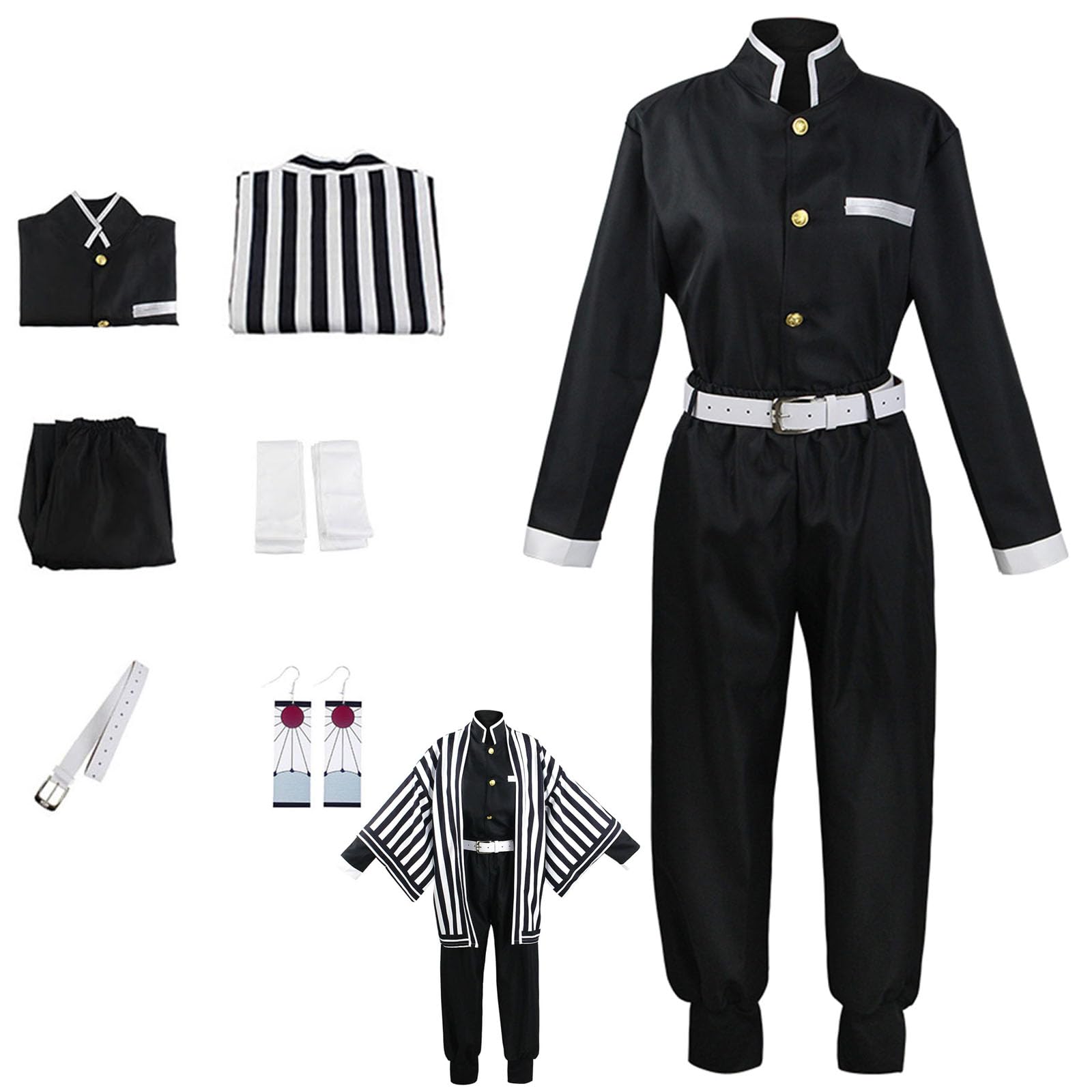 UZAIN Disfraz de cosplay de anime, kimonos, uniforme de Halloween