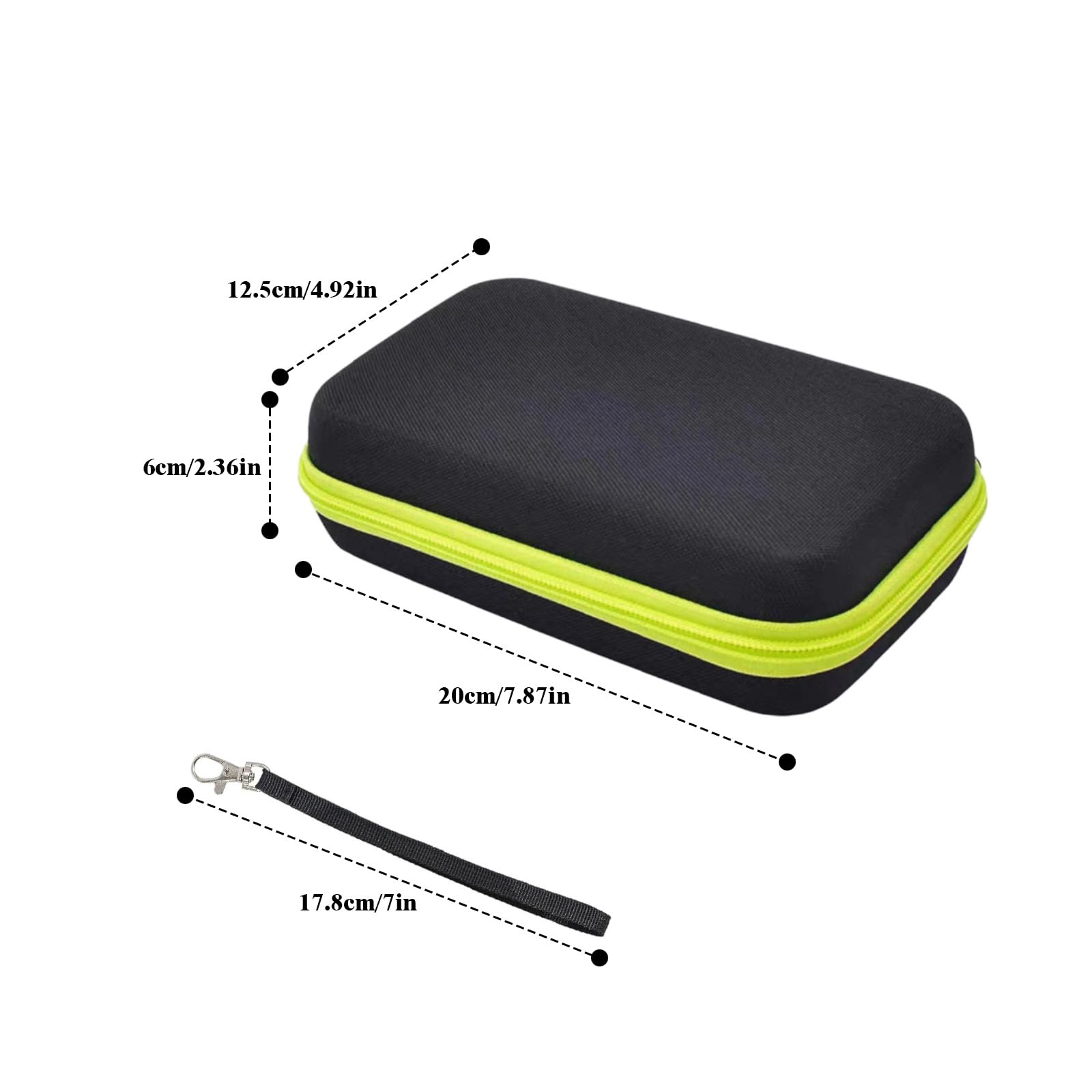 Porta Rasoio, Custodia Trimmer Portatile Custodia Rigida da Viaggio, Lama Robusta e Supporto Lame con Spugna, Impermeabile Borsa da Viaggio Rigida in EVA, Compatibile con Philips Oneblade