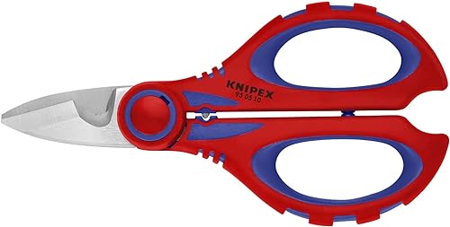 KNIPEX Tools 95 05 10 Tijeras para electricistas de la SBA con área de crimpado para virolas, 6.25 pulgadas