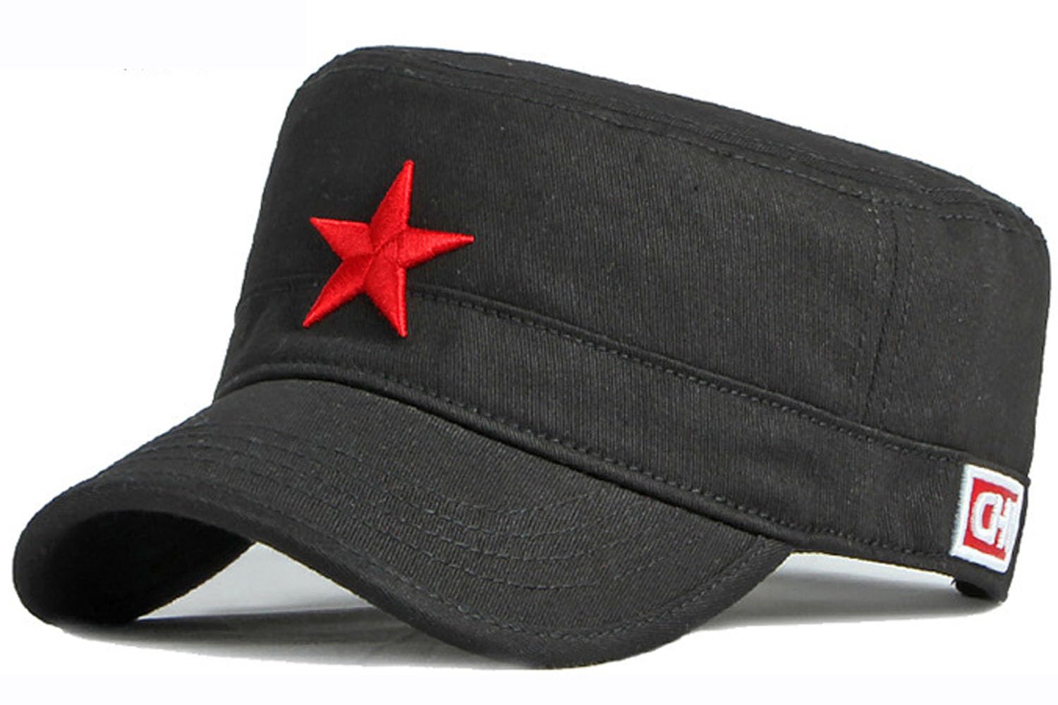 Babahu Men's C-Black Cotton Military Caps Cadet Army Caps Unique Design