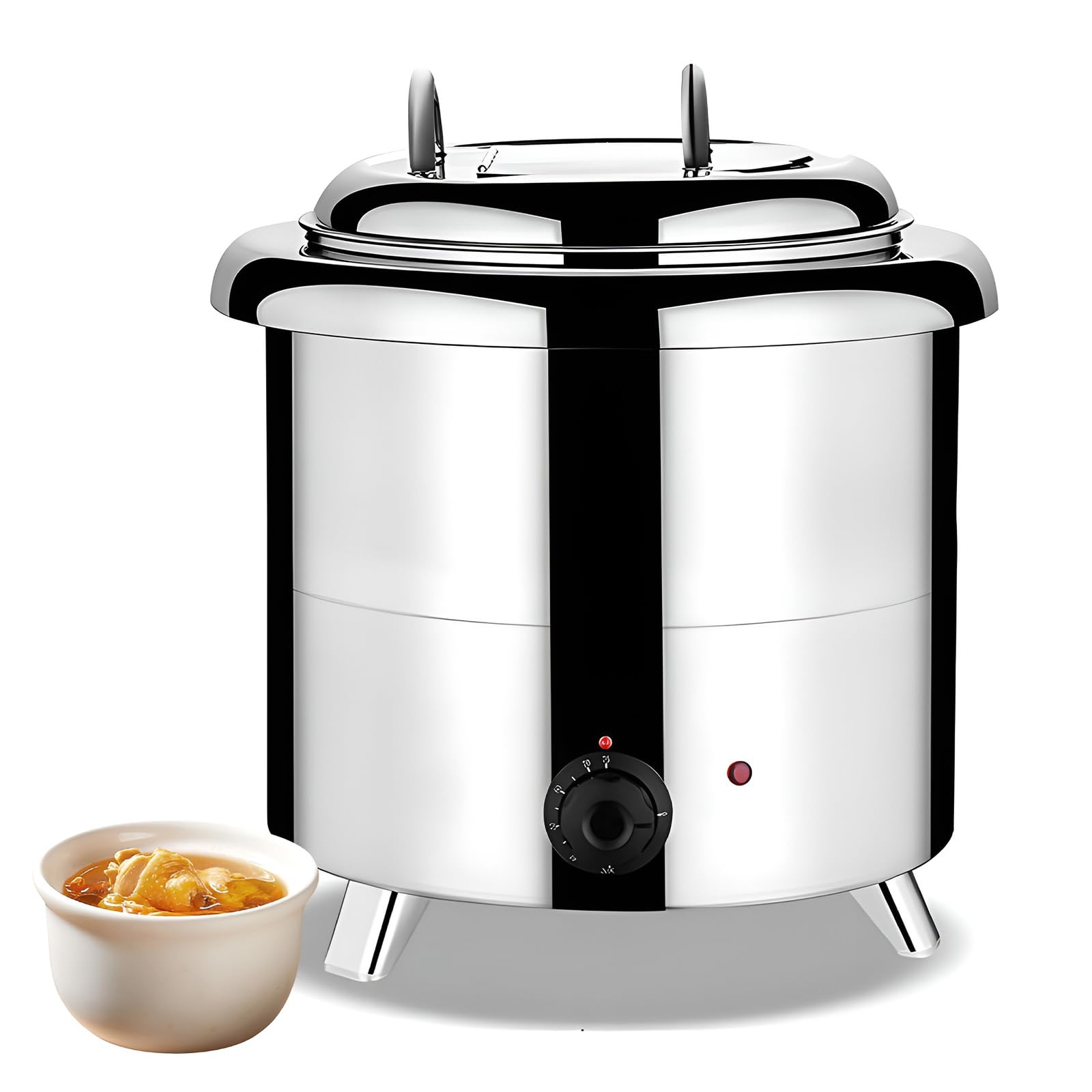 Pot de soupe électrique grande capacité White B avec température réglable 35-80 °C