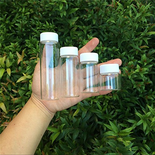Generic 90ml 20ml 50ml 65ml 90ml Glass Bottles Plastic Cap White