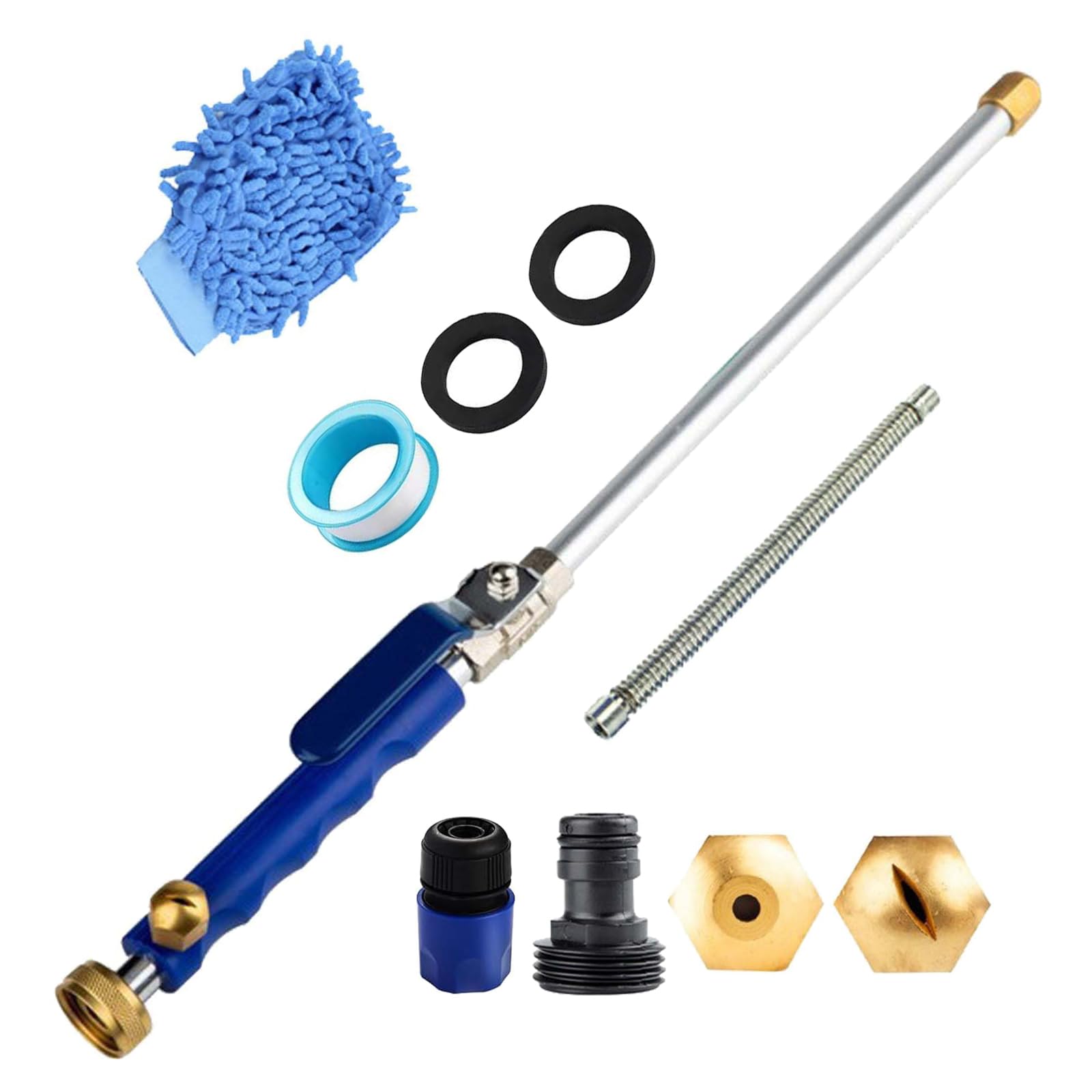 Nettoyeur haute pression Jetsono flexible de jardinage et kit tuyau d'extension auto