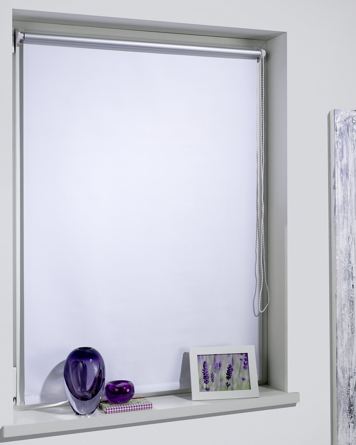 DécoProfi Thermorollo für Fenster ohne Bohren 135 x 160 cm I Sonnenschutz Rollo innen für Hitzeschutz mit Klemmträger I Thermo Rollo/Sonnenrollo für Innen