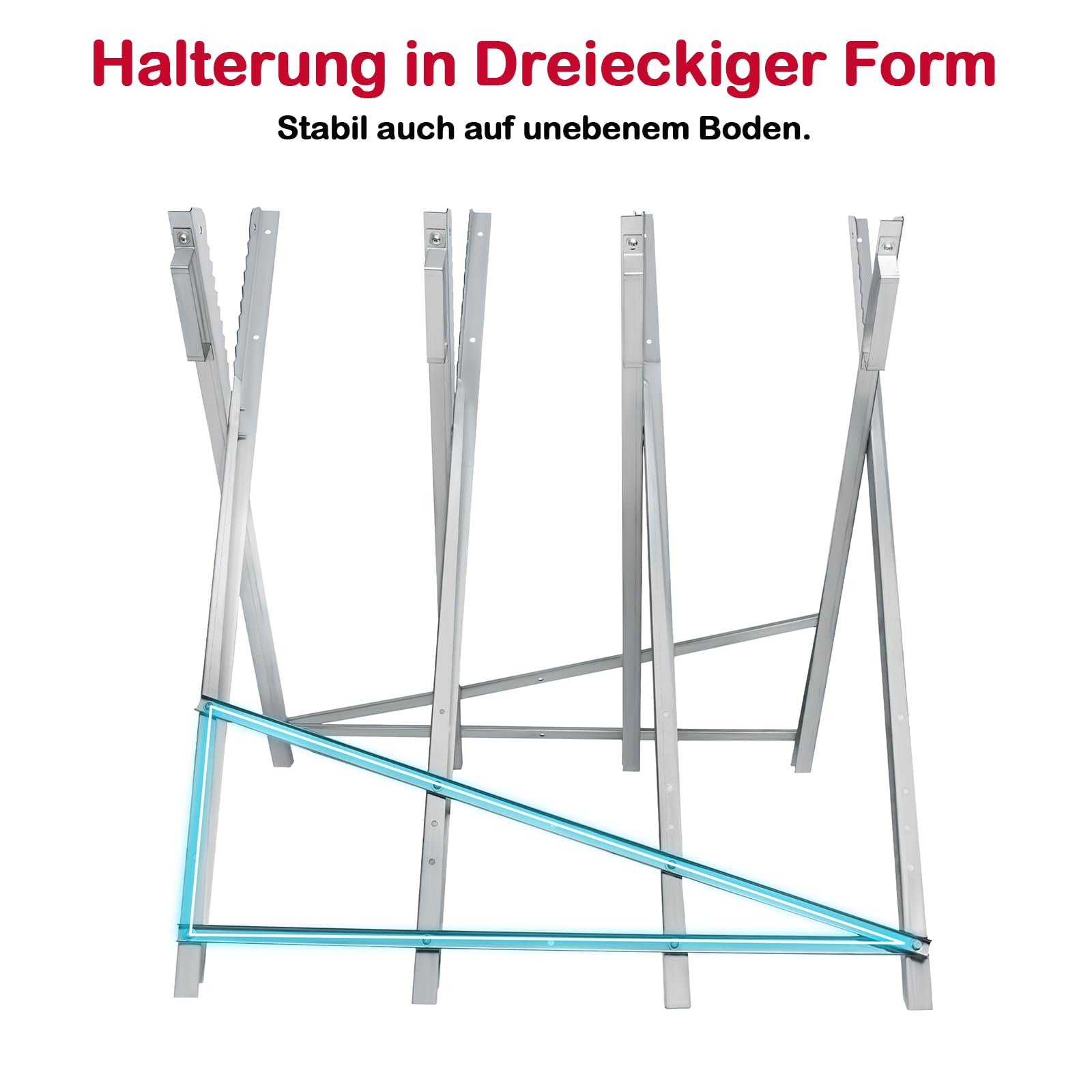 ACXIN Caballete plegable de metal, galvanizado, plegable, para motosierras, 82 x 80,5 x 79 cm, capacidad de carga máx. 150 kg