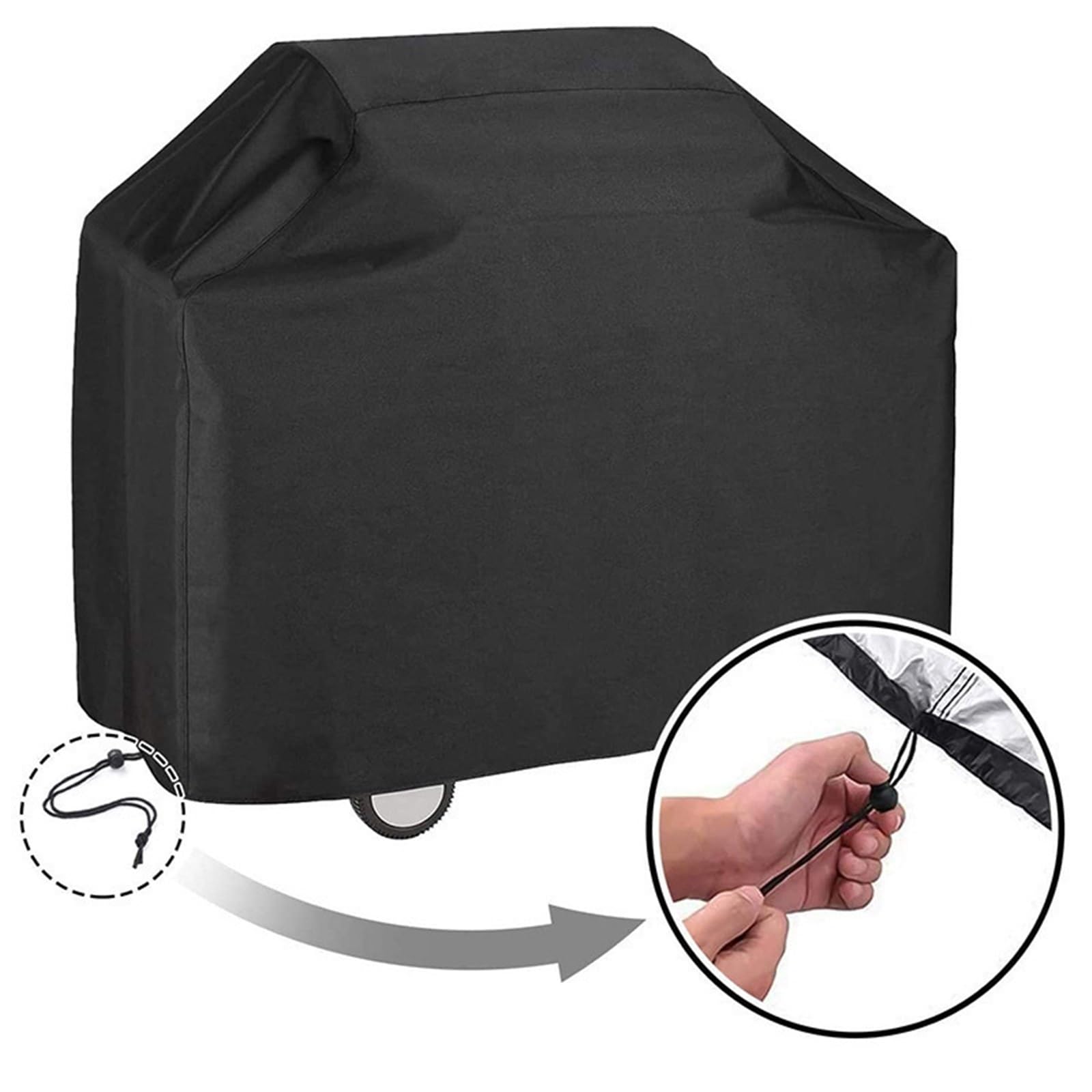 Copertura Griglia Barbecue Impermeabile | Copertura griglia gas barbecue esterna antistrappo anti-UV impermeabile Tessuto Oxford 210D(Drawstring,145x61x117cm)