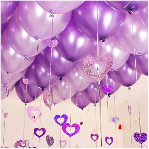 Miniatura 5 de Globos de látex de 10203050 unidades de 10.0in y 0.05oz para fiestas de cumpleaños, bodas, decoraciones de Navidad, globos de aire para niños, 10