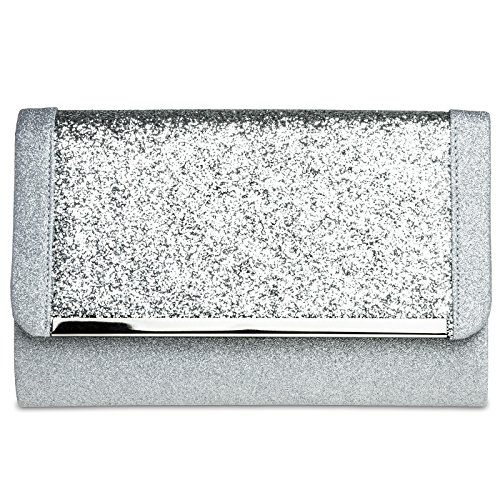 Caspar TA345 Donna Pochette Grande XL Brillante