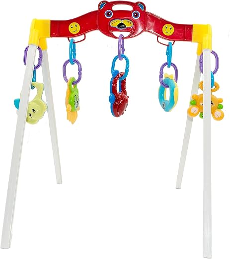 TOYXIITY MALL Plastic Play Gym For Baby Kids With Hanging Toys For Baby Fitness Rack For Month Newborn Baby Toys Activity ...