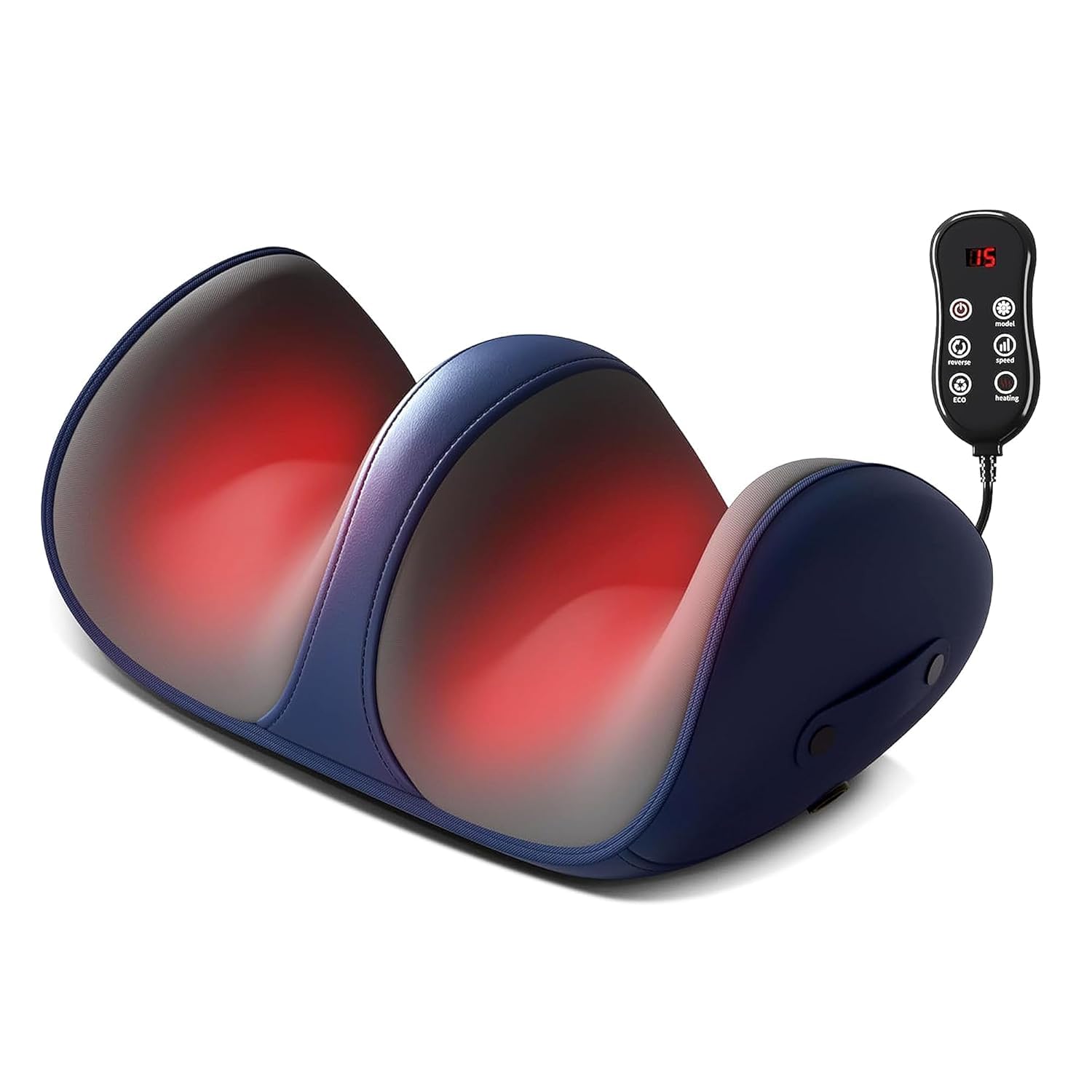 Shiatsu Foot and Calf Massager Machine with Heat | Deep Tissue Massager for Tired Muscles & Plantar Fasciitis Relief | Promotes Blood Circulation | Gift for Women & Men H1-image-6