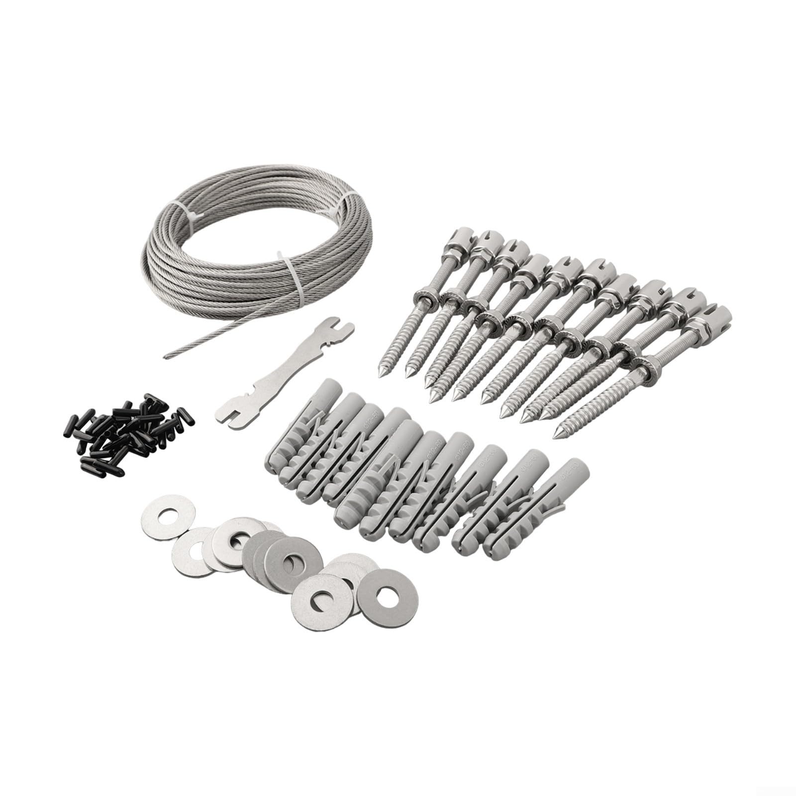 Kit de enrejado de alambre de acero inoxidable inoxidable para escalada en