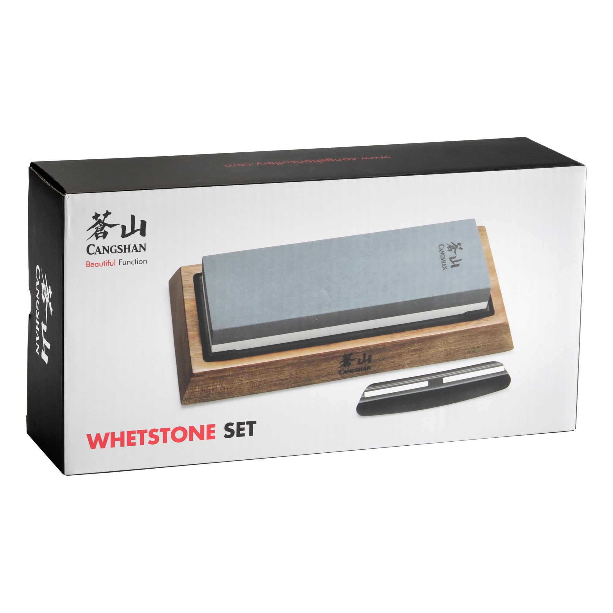 Cangshan 503800 Dual-Sided Whetstone Knife Sharpener 1000/6000 Grit