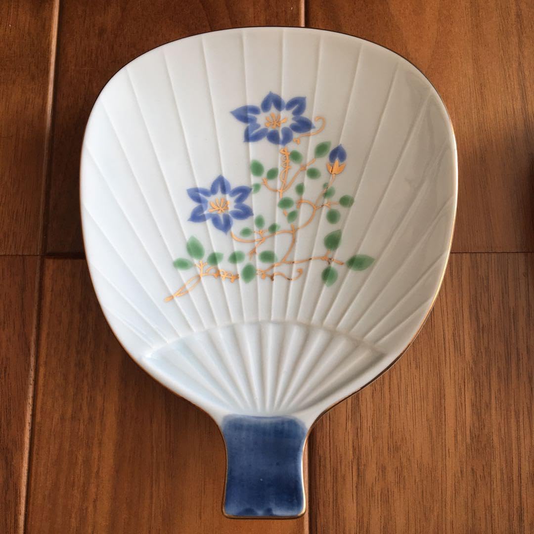 陶芸家 よしのちはる 色絵リム楕円皿 23cm 大皿 個展購入 新品】陶芸家