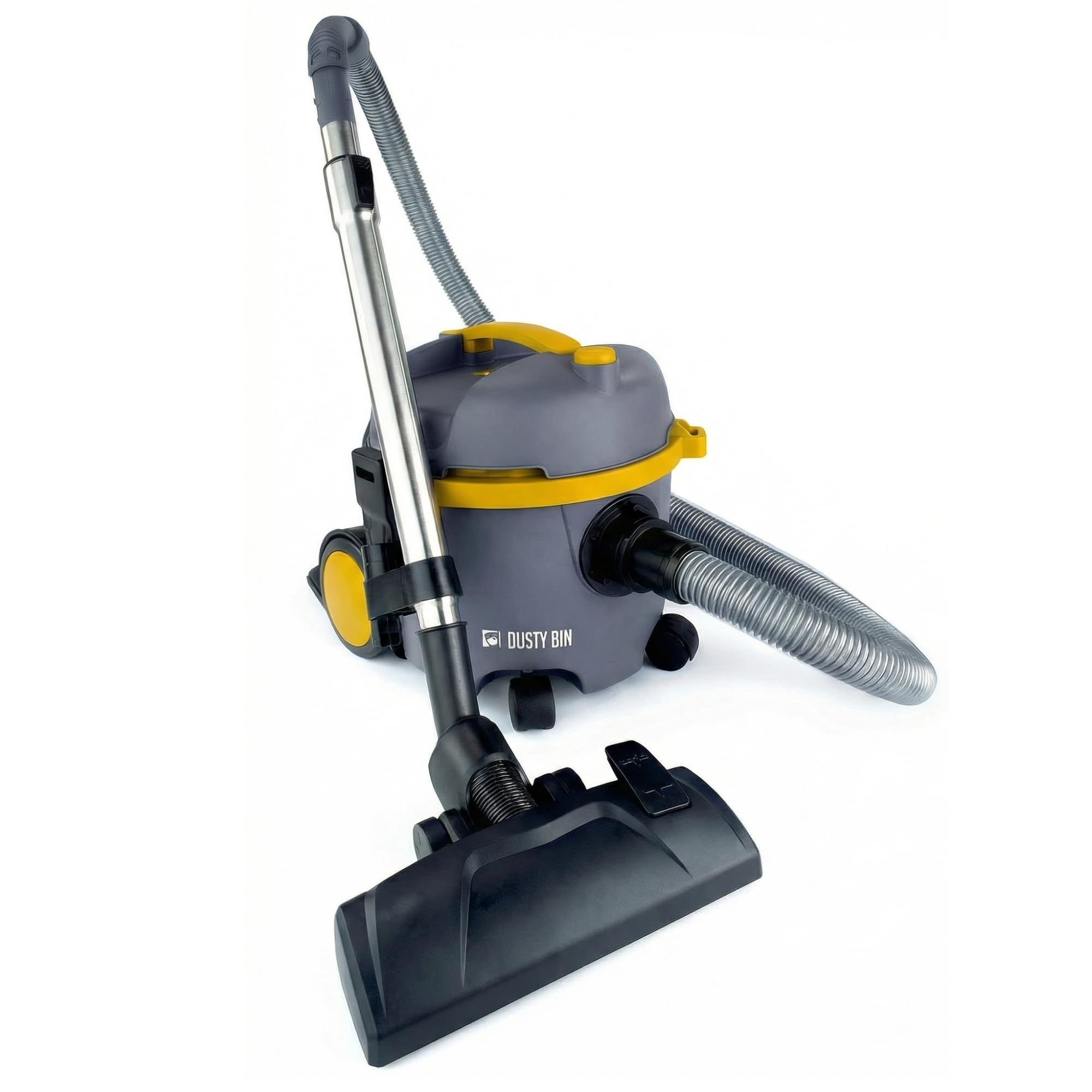 Dusty Bin DB03Y Bagless Vacuum Cleaners - Lightweight Cylinder Vacuums for Hardfloor & Carpet, Large 6L Canister, Powerful Corded Vacuum Cleaner for Car, Stairs & Pet Hair, Compact & Portable Vacuums