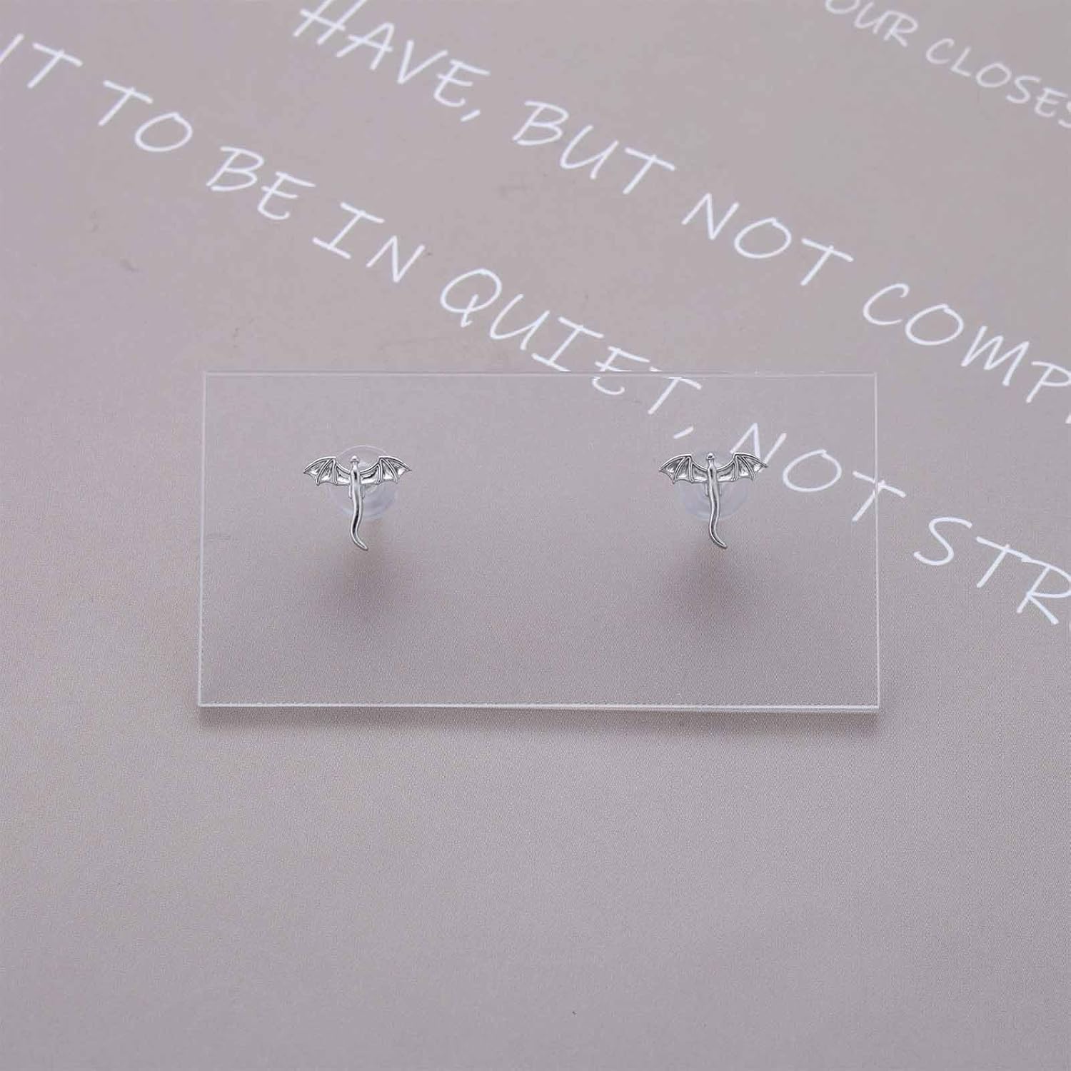 Punk Flying Dragon Earrings Tiny Dragon Stud Earrings Mini Animal Earring Dragons Gold Earring Jewelry for Women - Image 5