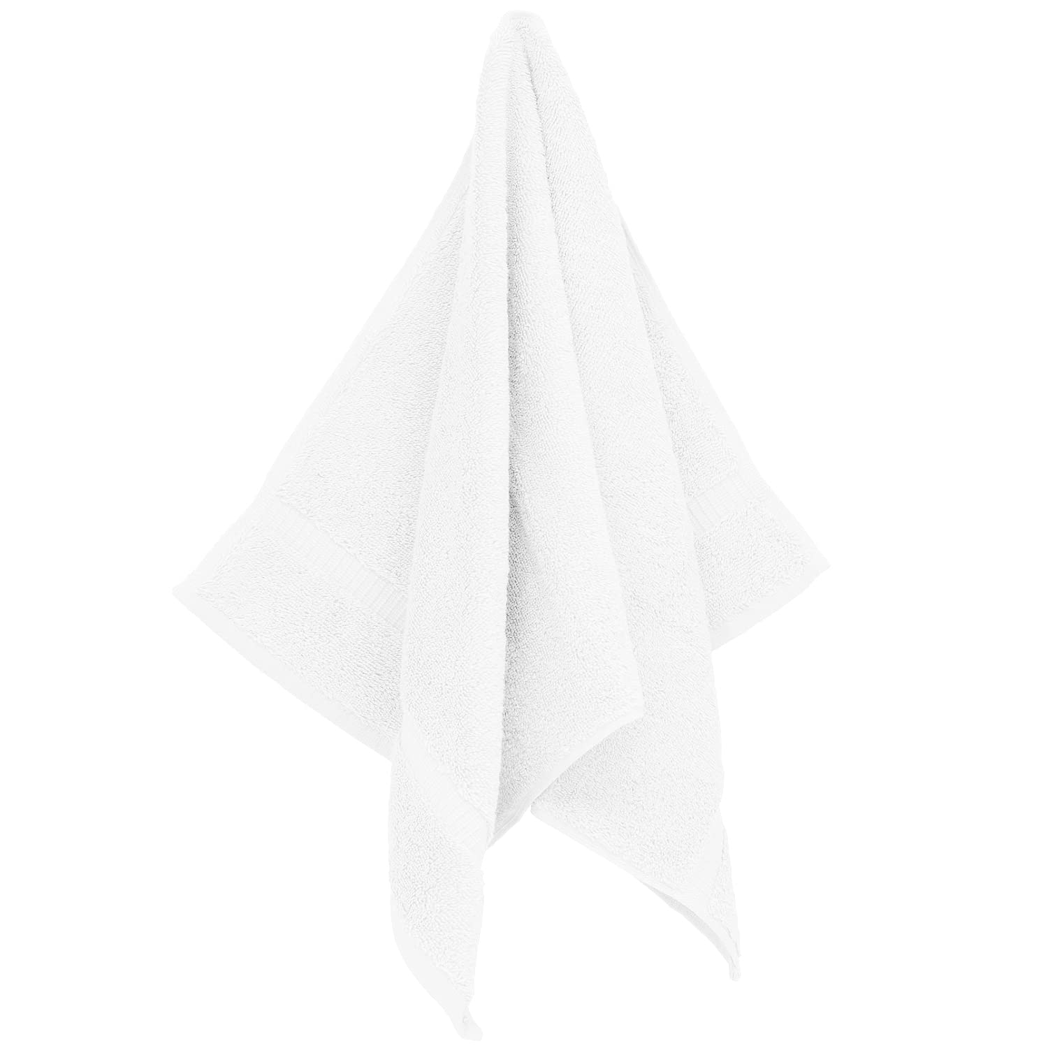 Toalla de mano monogramada, regalo personalizado, juego de 2 toallas bordadas con letras de bloque negro, extra absorbente, 100% algodón turco, acabado de rizo suave, inicial R blanco