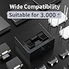 USB-Aポートブロッカー100個 5キー付き 取り外し可能なType-Aデータ保護 - ラップトップ、PC、ゲームデバイス用の防塵&耐湿シールド & タンパープロテクションブラック
