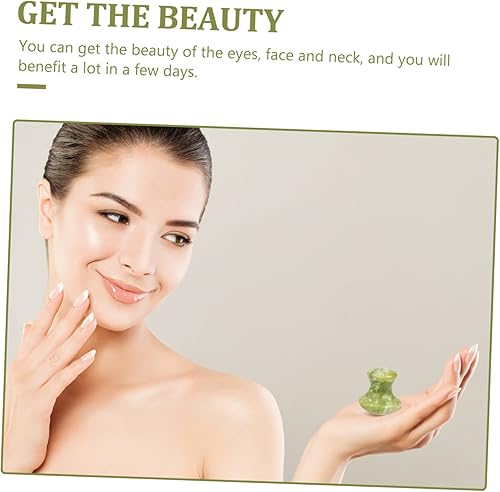 Miniatura 2 de Beaupretty 8 unids masajeador de piel facial handmadegua sha herramienta facial gua sha herramienta facial forma de hongo guasha raspado calentador