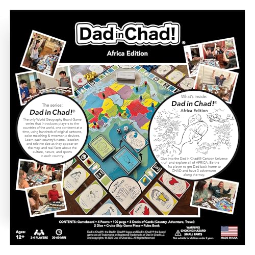 Dad in Chad Juego de Mesa Educativo Familiar miniatura 2