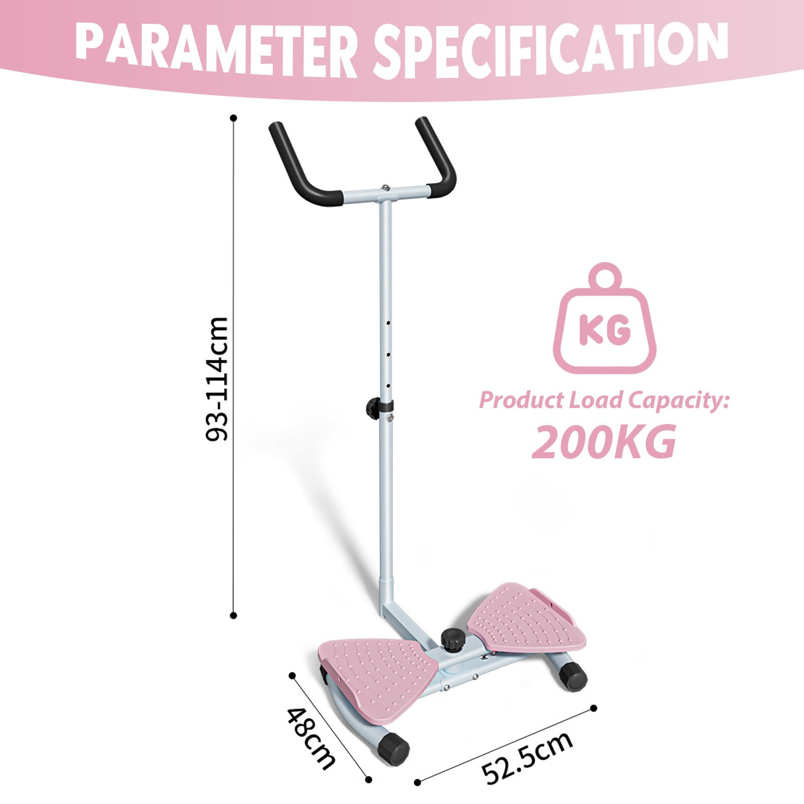 Version Améliorée Waist Twister Machine avec Accoudoirs, Waist Twisting Board avec Fonction Massage, Twist Disque de Taille Résistance Réglable pour L'entraînement des Muscles Abdominaux