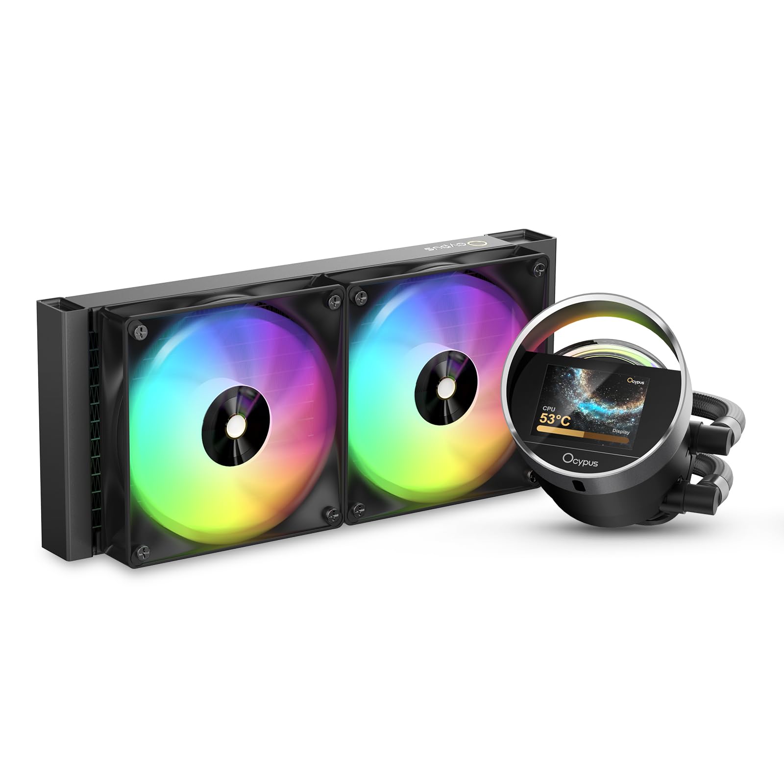 Amazon.co.jp: Sigma L24 BK ARGB 簡易水冷 240mm CPUクーラー、2.4