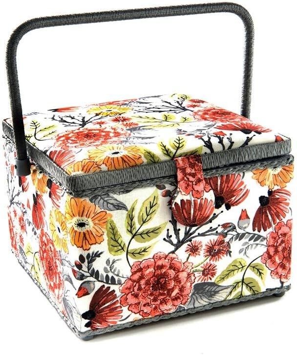 Saint Jane St Jane Square Sewing Basket Large Sq Flowers