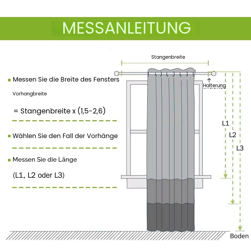 NICETOWN Farbverlauf Gardinen Kinderzimmer Ösenvorhang 2er Set H 160 x B 140 cm Regenbogen Leinenoptik Vorhang Transparent mit Bunten Pompons Dekoration