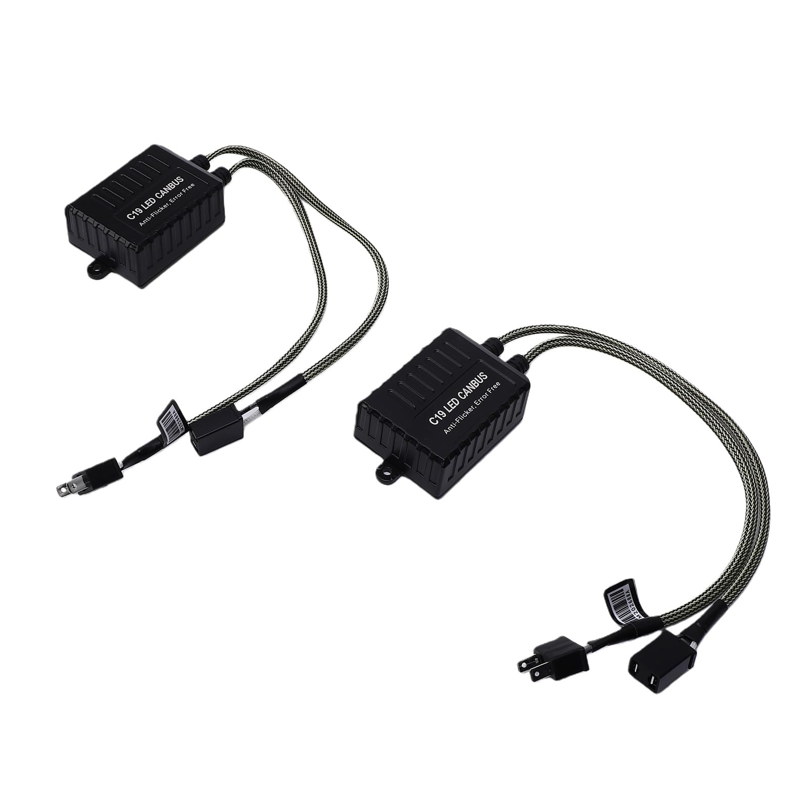 Decodificatore Canbus per Fari a LED, Decodificatore C19 H7 5A Corrente Massima in Plastica per Auto Generiche, Adatto per 9-16 V, CAN Integrato, Anti Sfarfalli