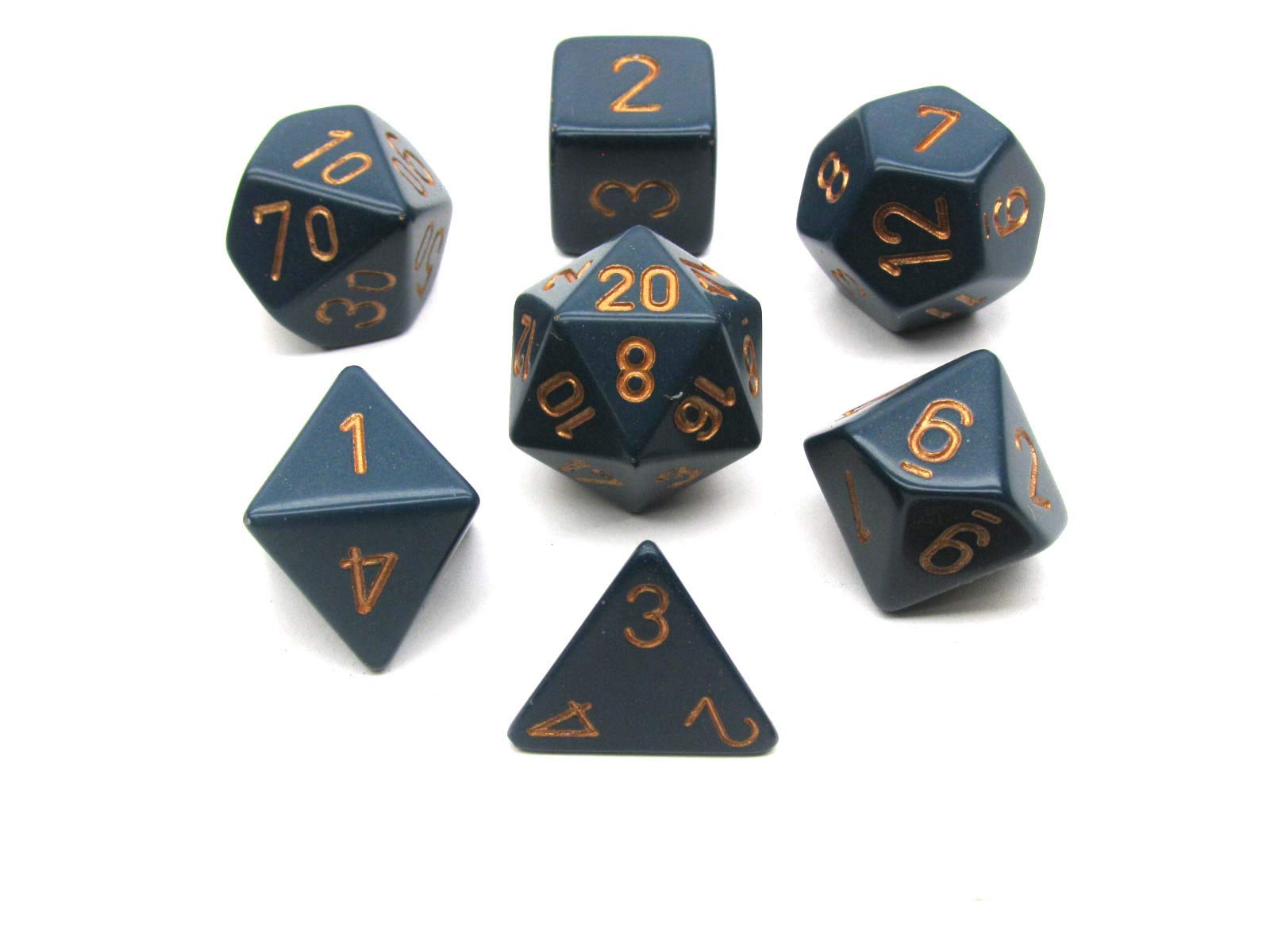 Amazon.com: Chessex Dice Polyhedral 7-Die Opaque Set - Dusty