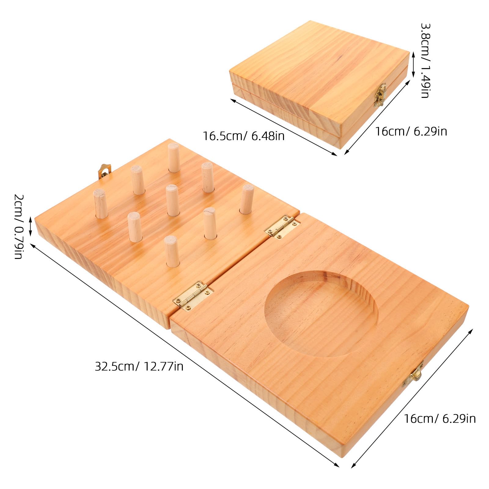 ARTIBETTER Motorikwürfel Holz mit 9 Löchern Verstellbarer Widerstand und Unterstützung der Fingerflexibilität für Krafttherapie und Rehabilitation zu Hause