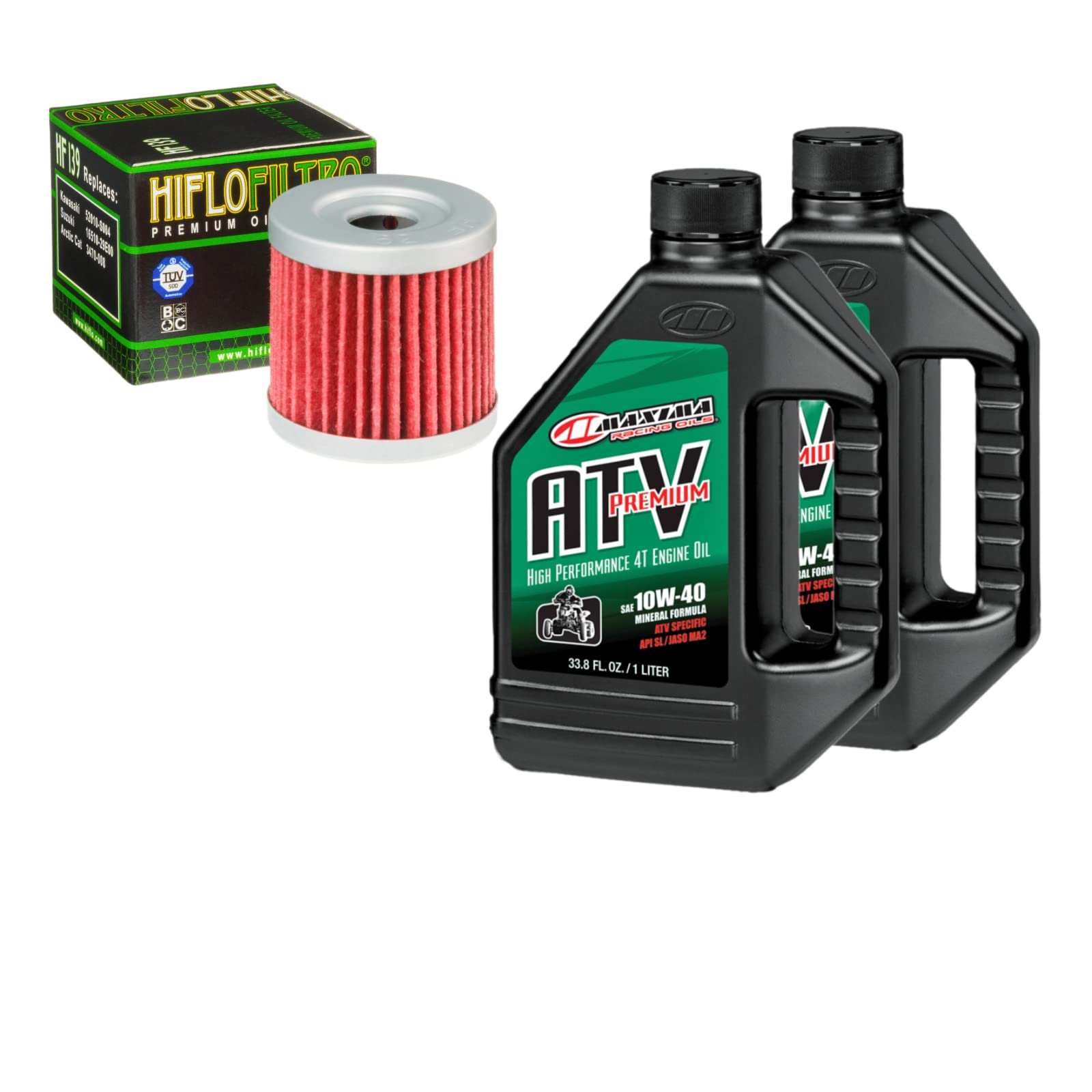 Oil Change Kit For Suzuki 2006 Lt-R450 Quadracer ATV Premium 10W-40