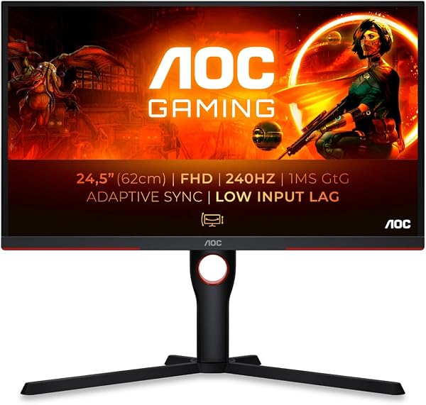 AOC Gaming 25G3ZM/BK: ¿El stand y los botones ensombrecen su 240Hz?