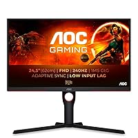 AOC Gaming 25G3ZM/BK - Monitor FHD da 24,5" 240 Hz, MPRT da 0,5 ms