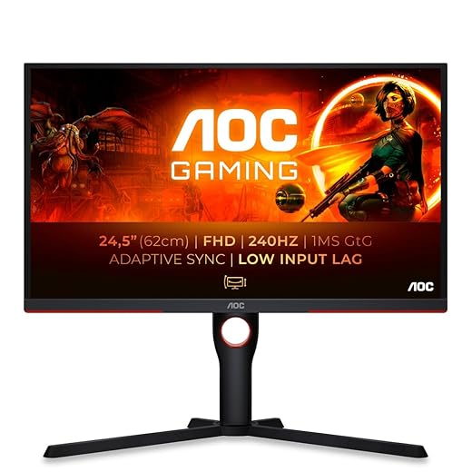 AOC 25G3ZM/BK – Black/Red