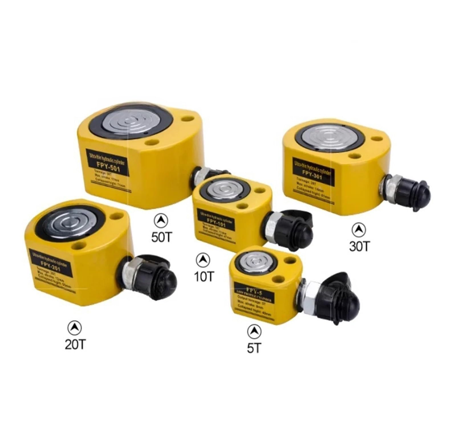 Podnośnik hydrauliczny wielosekcyjny o skoku 5T-100T