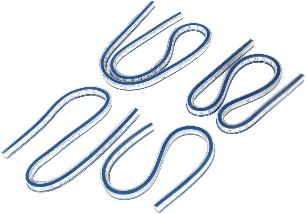 Woodworking Home Tools & Home Improvement Soft Plastic 30cm 40cm 50cm 60cm Flexible Curve Tape Measures Ruler 4PCS