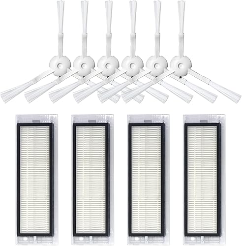 LICHIFIT Cepillo de rodillo robot de barrido, cepillo lateral, filtro HEPA, trapos de limpieza Peines para 360 S5 S7 Aspiradora Accesorios de