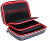 VSEER キャリーケース 3DS XL / 2DS XL用 ハード保護シェル トラベルケース Nintendo 3DS/3DS XL/New 3DS XL用 - ブラック/レッド
