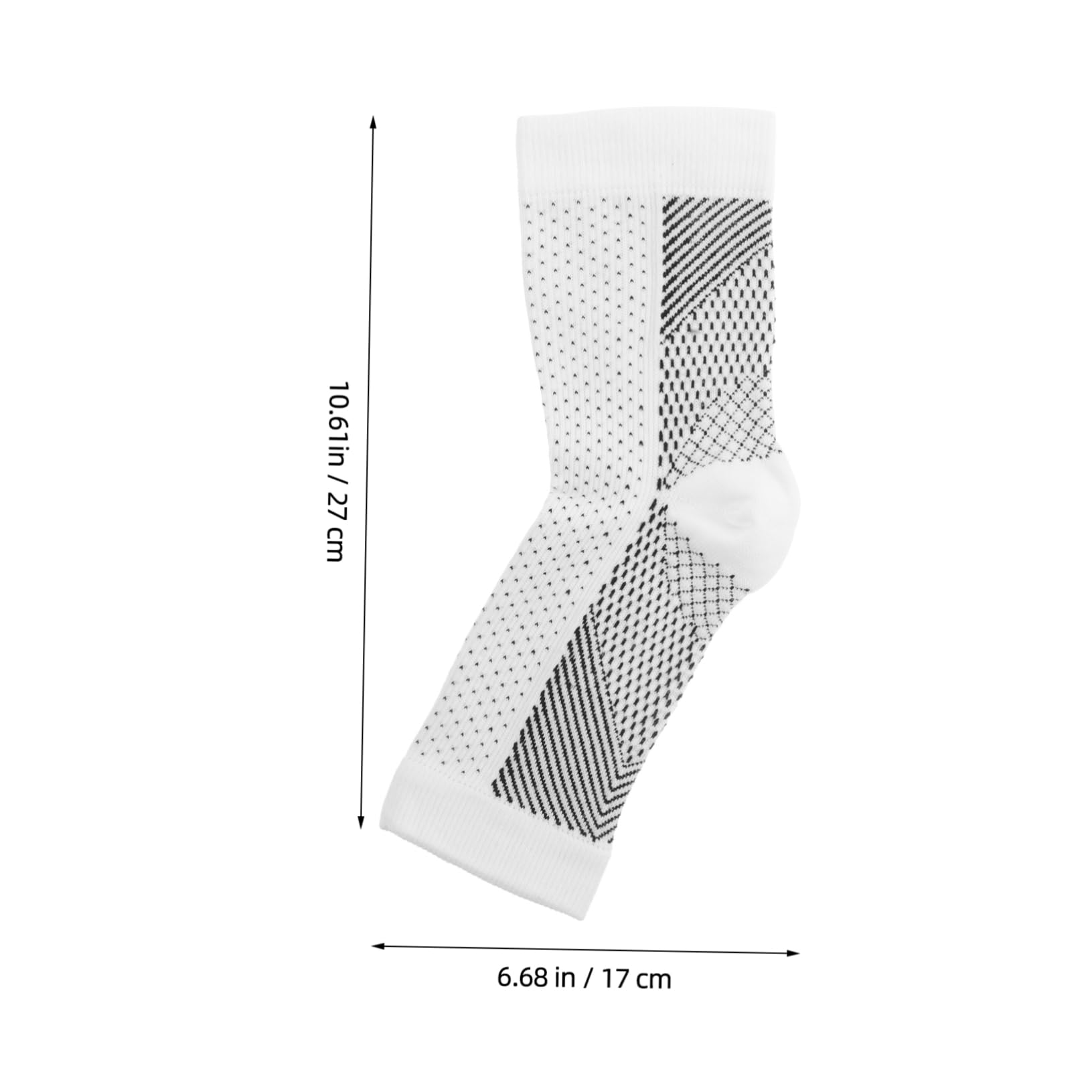 HANABASS 3 Pairs Men's Running Compression Socks Motocross Socks for Comfort Support Breathable