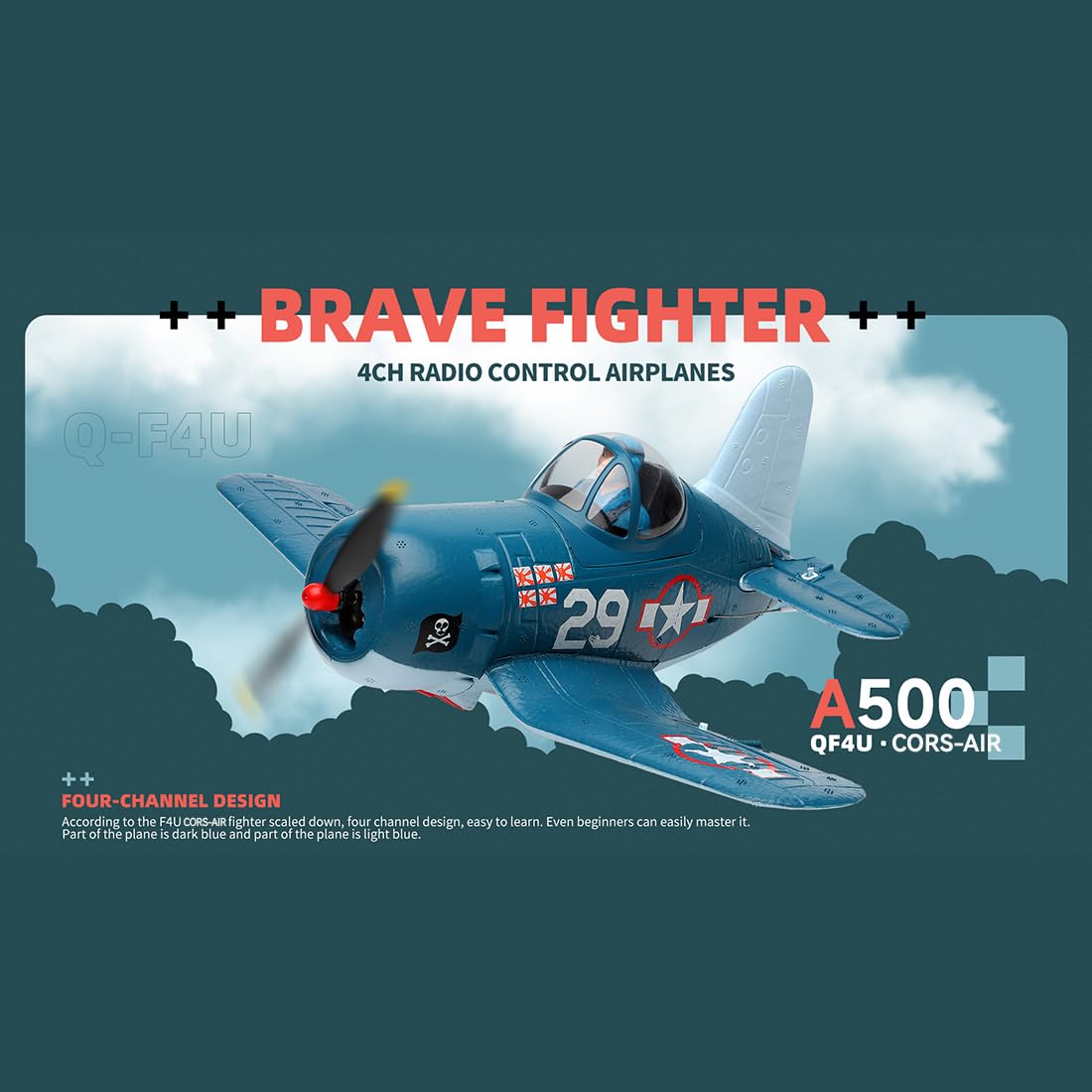 Amazon.co.jp: XK A500 350mm 翼幅 リアルなEPP固定翼飛行機モデル