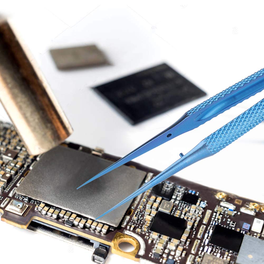 Respicefinem BT-11 Ti Alloy 0.15mm Pointed Straight Repair Tweezers for Microscope Fingerprint Fly Line