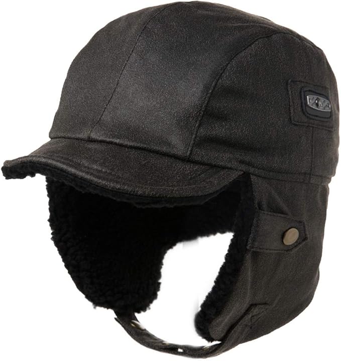 Fancet Unisex Winter Aviator Pilot Cap Earflap Hunting Trapper Hat Ski
