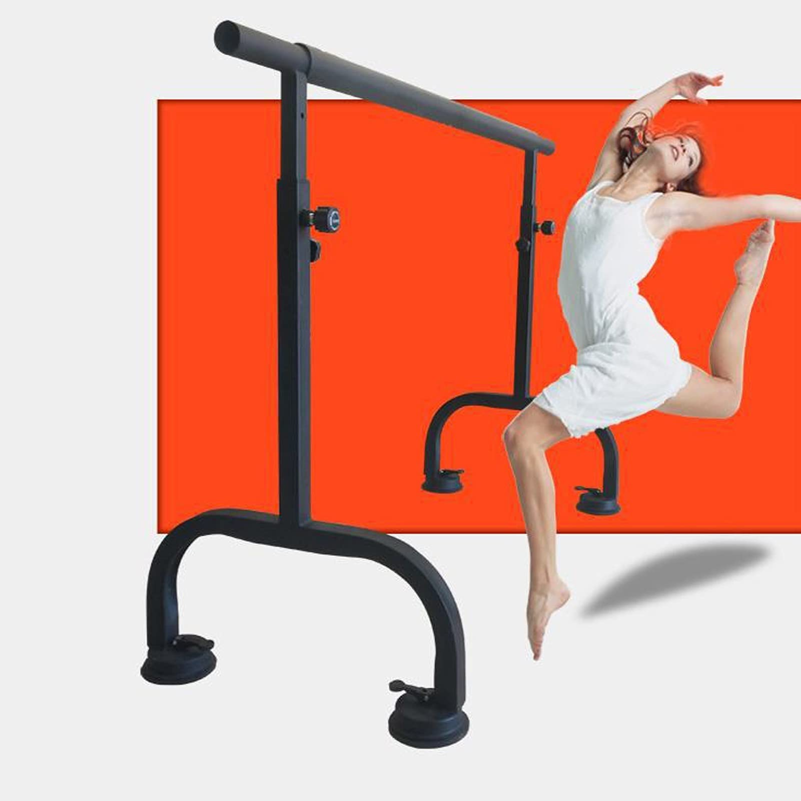 Barra de Ballet portátil, Ajustable e Independiente con ventosas para Adultos y niños, Ideal para Practicar y Entrenar Danza. Disponible en Varios tamaños.