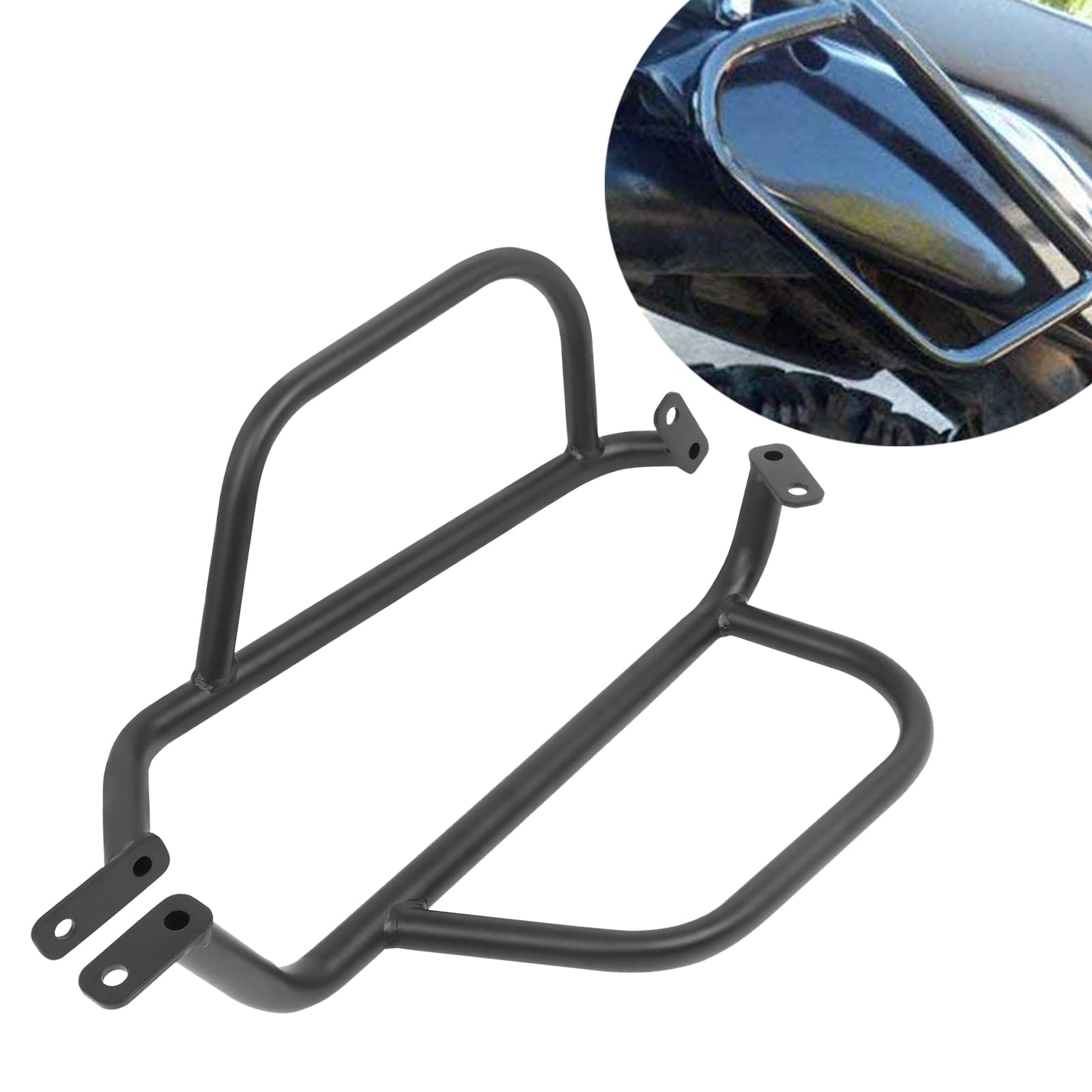 Worldmotop Engine Guard Highway Crash Bars Replacement for Kawasaki Klr650 KLR 650 KL650E 2008-2018 (Rear)
