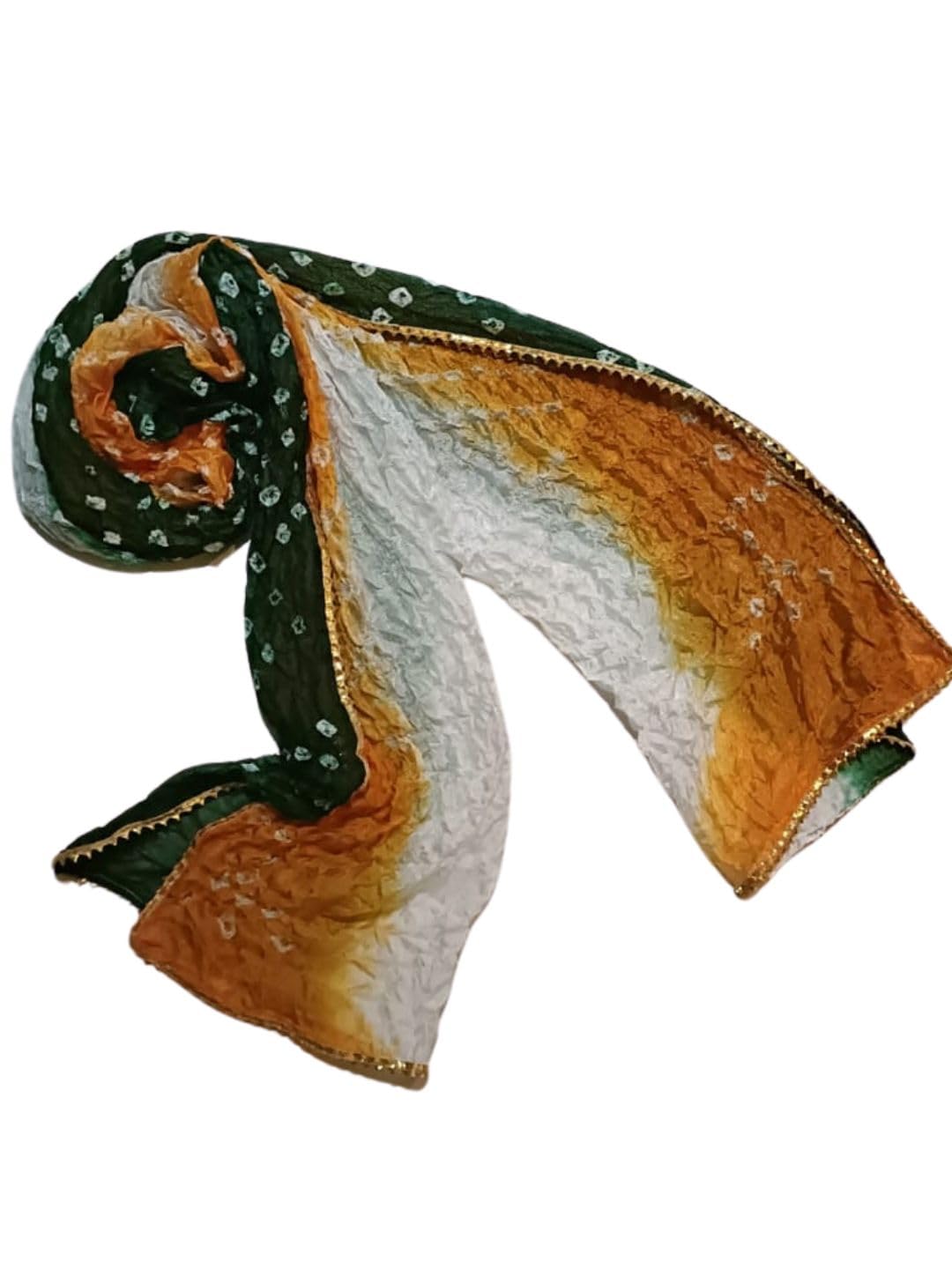 DUPATTA BAZAAR Women s Multicolour Bandhini Stole.Size: 70 inches * 20 inches - Image 5 thumbnail